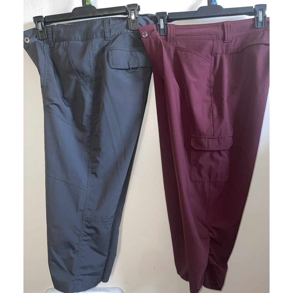Eddie  Columbia Women's Size 10 Capris Crop Pants  Lot Of 2  Camping Hiking